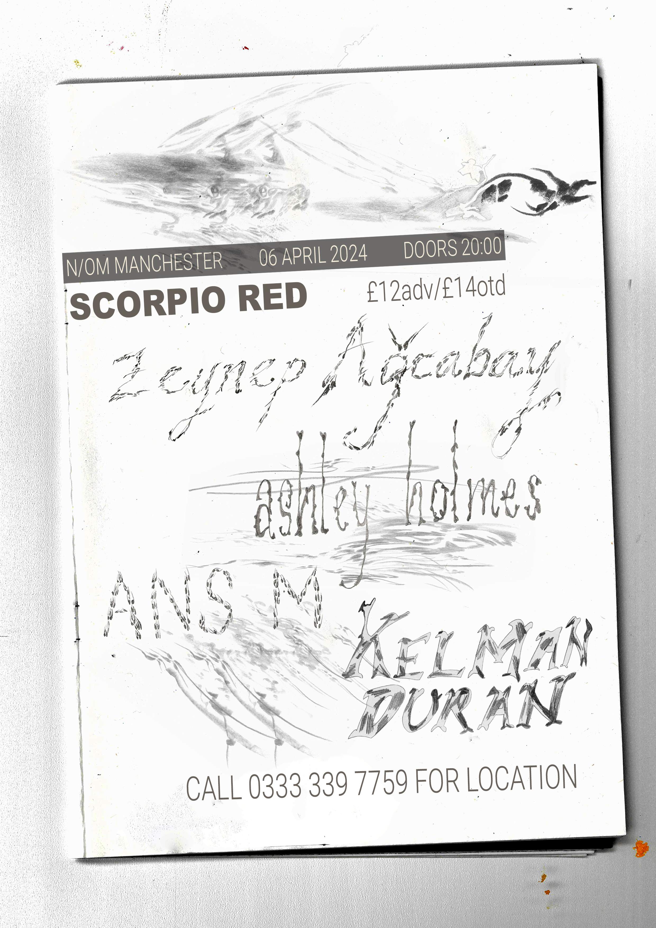 Scorpio Red - Ans M, Ashley Holmes, Kelman Duran, Zeynep Ağcabay - Página frontal