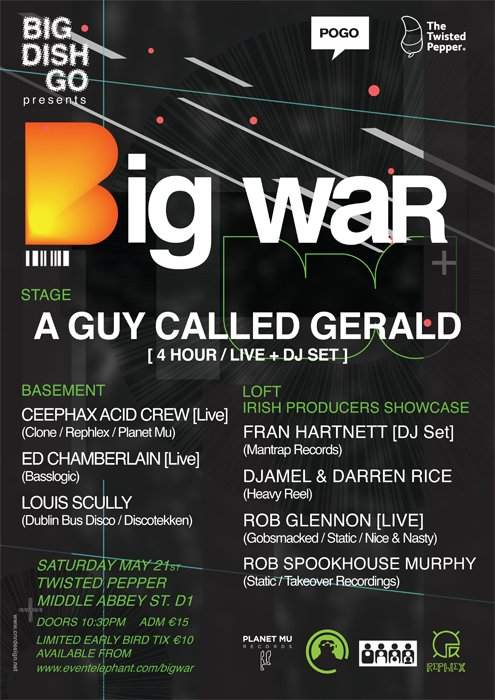 Pogo: A Guy Called Gerald - Live, Ceephax Acid Crew and Ed Chamberlain - フライヤー裏