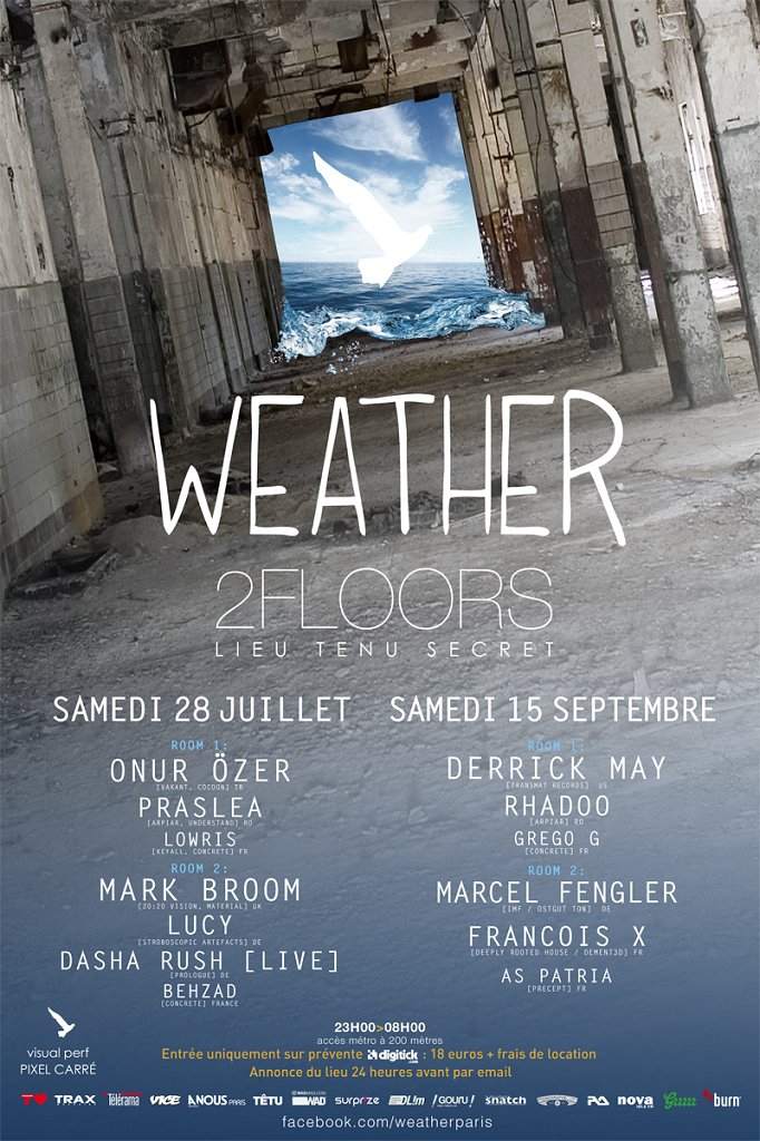 Weather: Derrick May, Rhadoo, Marcel Fengler, Francois X, Grego G, AS Patria - Página frontal