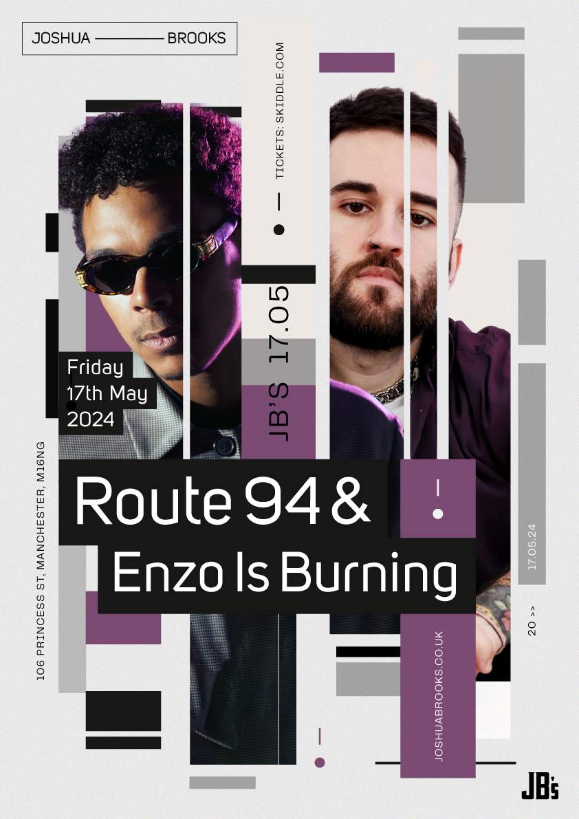 Route 94 & Enzo Is Burning - Página frontal