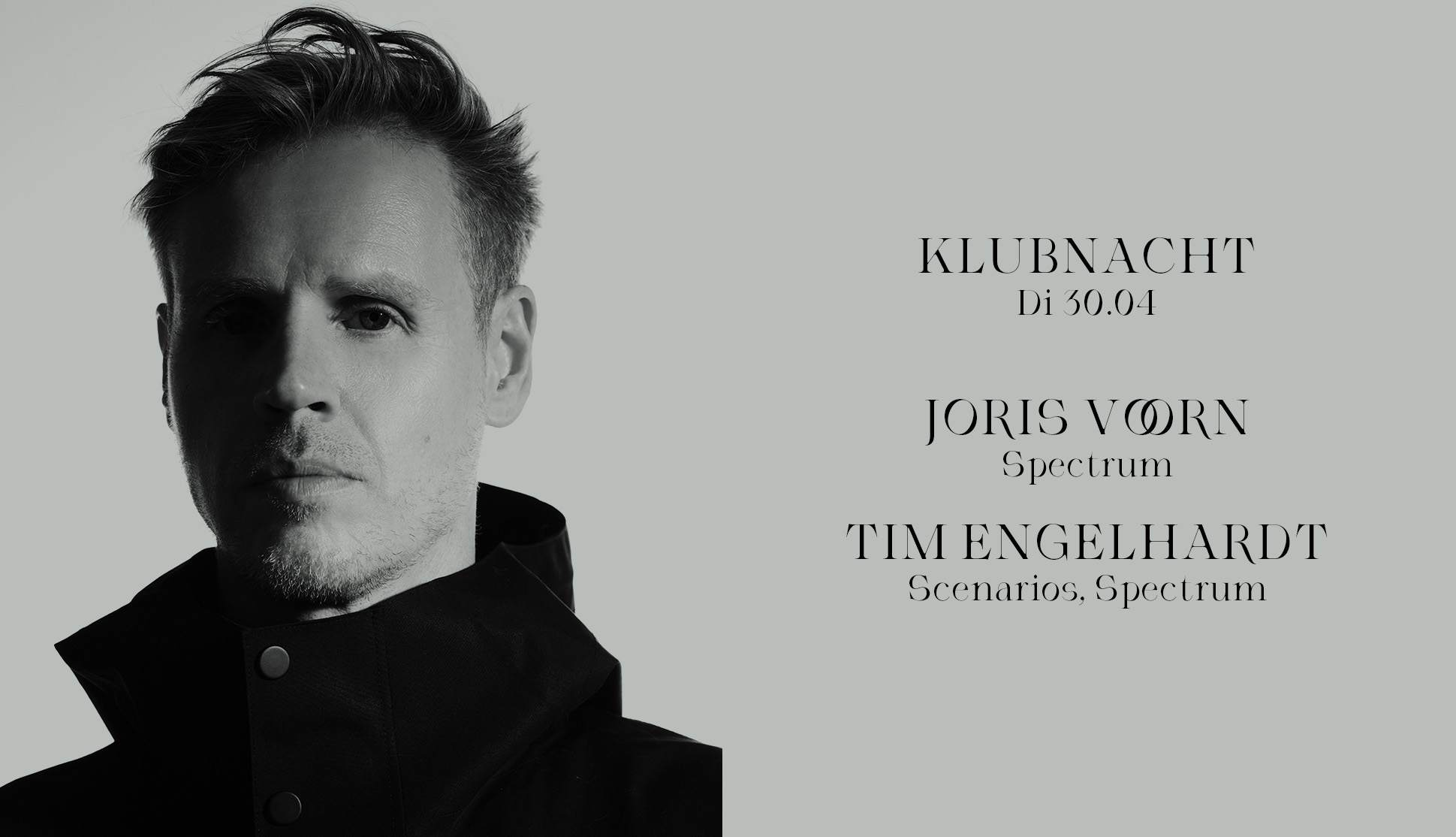 Klubnacht with Joris Voorn & Tim Engelhardt - フライヤー表