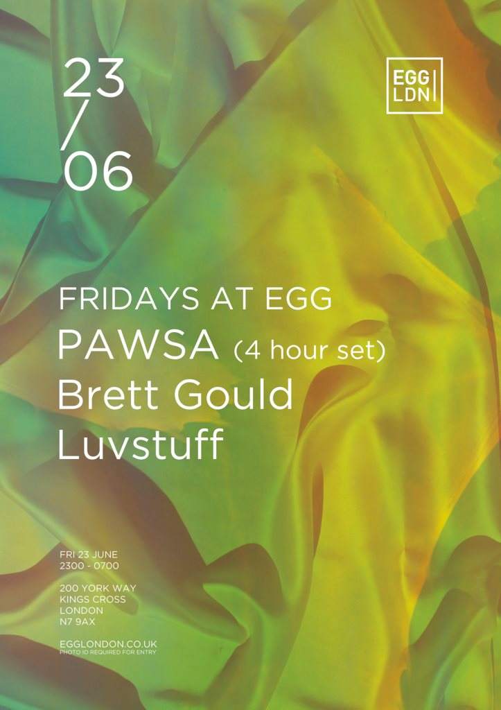 EGG presents: PAWSA, Brett Gould, Luvstuff & More - Página frontal