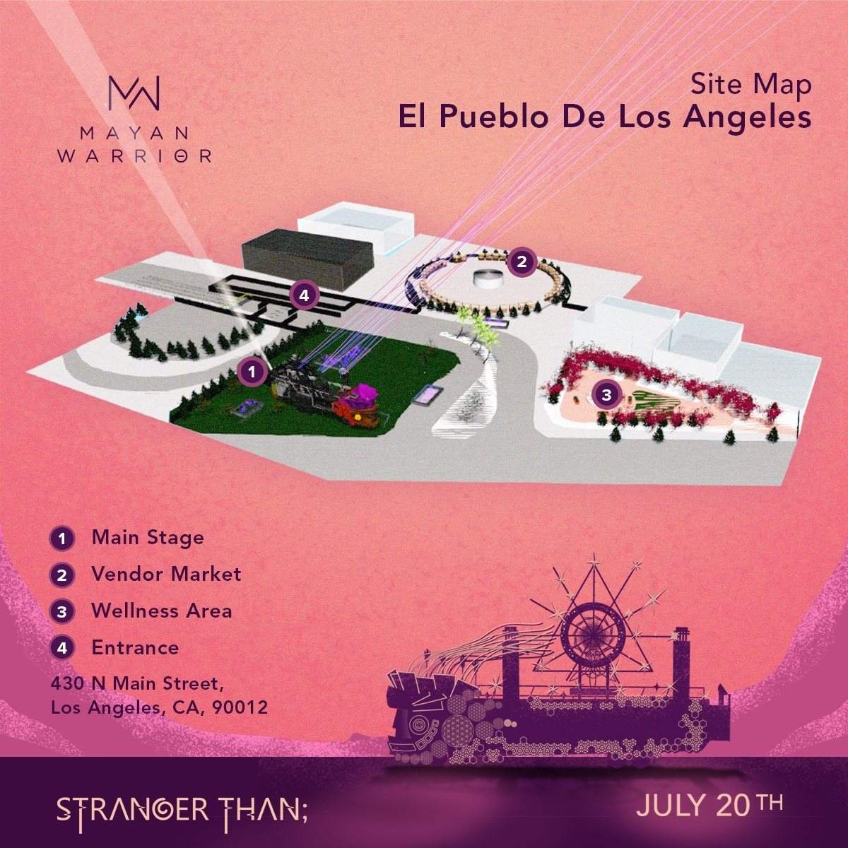 Mayan Warrior; Los Angeles (Full Art Car) at El Pueblo Historical
