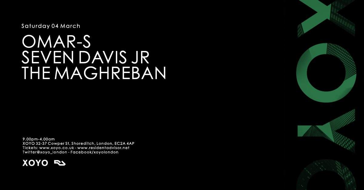 Omar S + Seven Davis Jr + The Maghreban + R2: Fever 105 - Página frontal