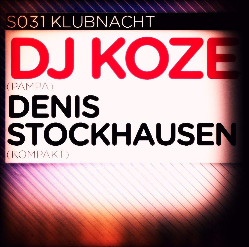 Klubnacht My Dear: DJ Koze - Amygdala Album Release Tour - Página trasera