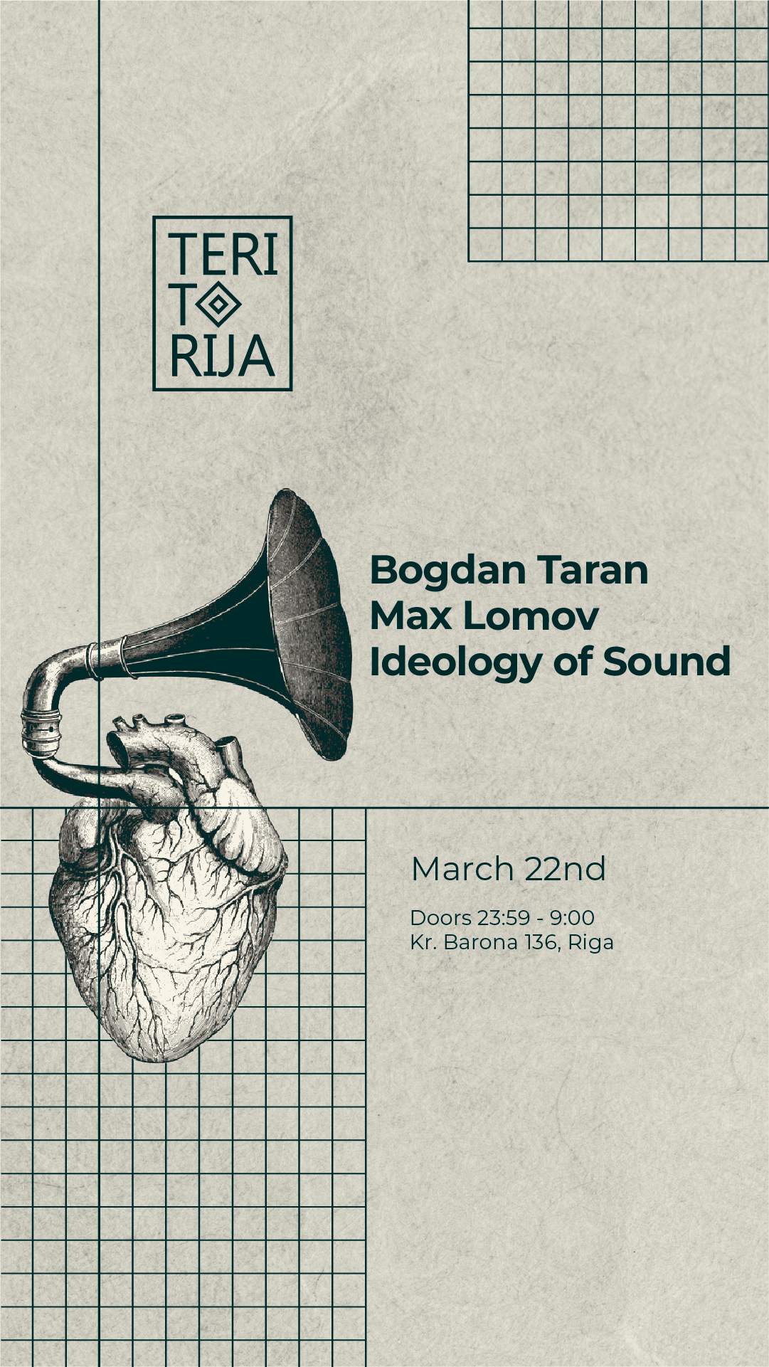 Bogdan Taran & Max Lomov / Ideology of Sound - フライヤー裏