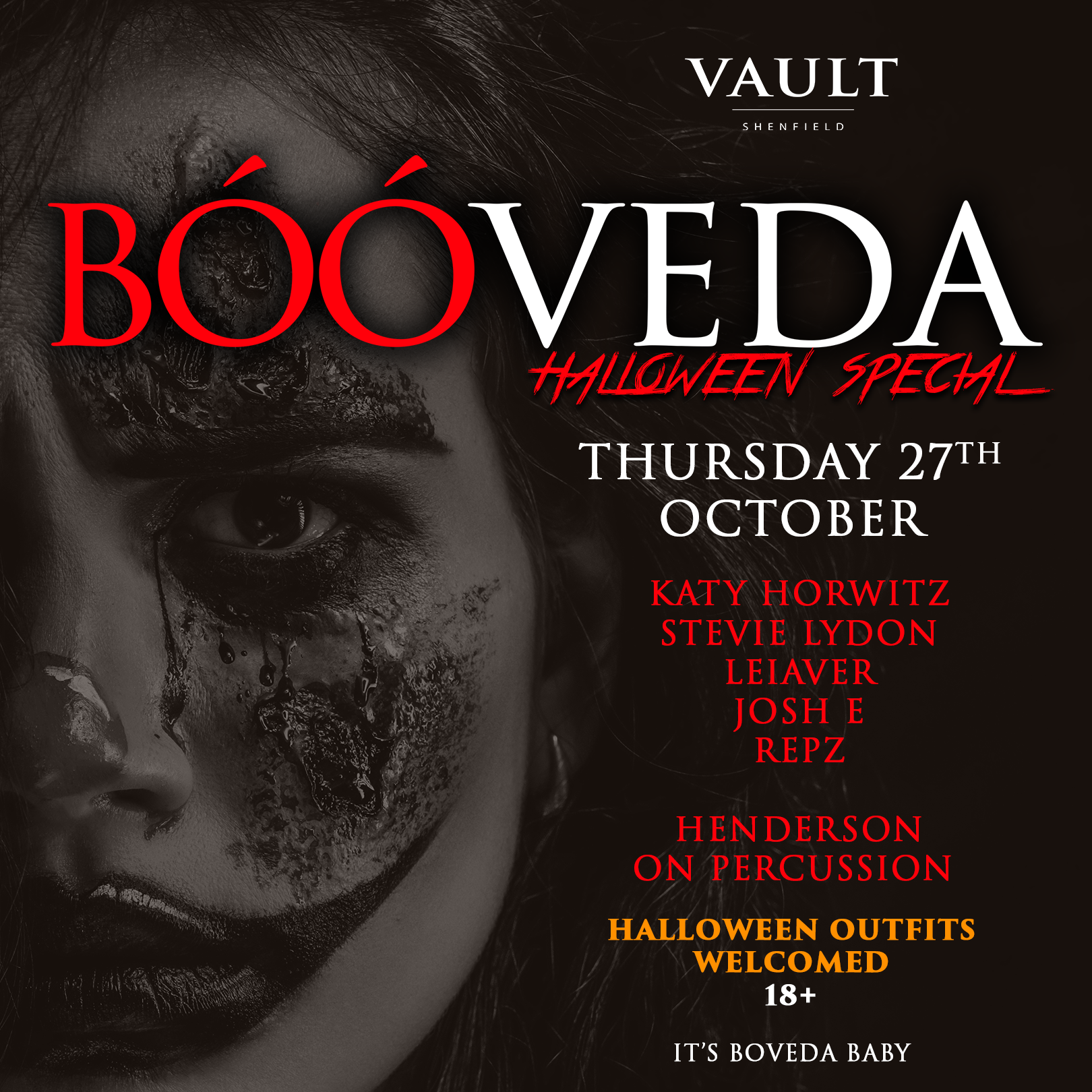 Bóveda Halloween Party (DiscoTech) at Vault Shenfield, London