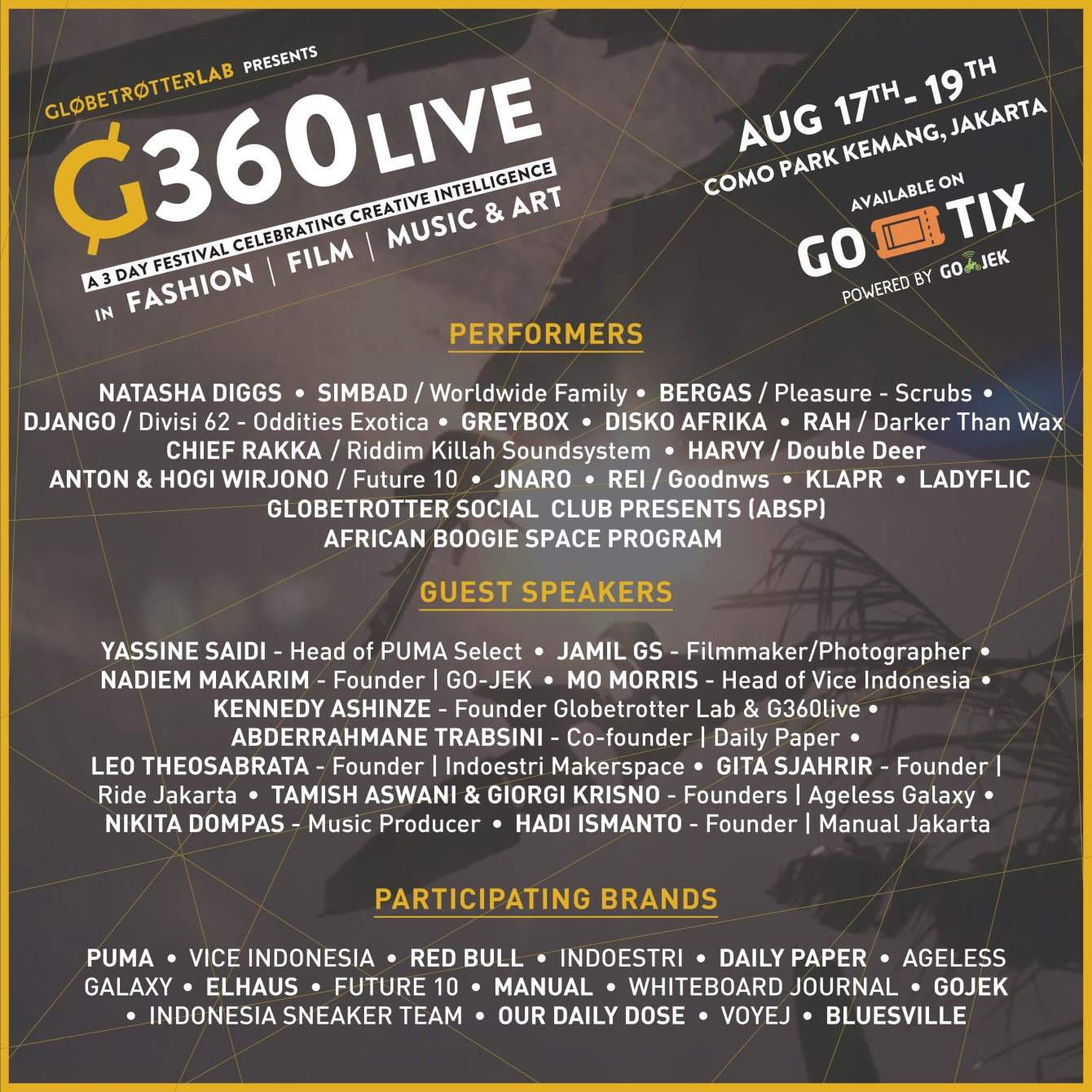 G360 Live by Globetrotter Lab - フライヤー裏