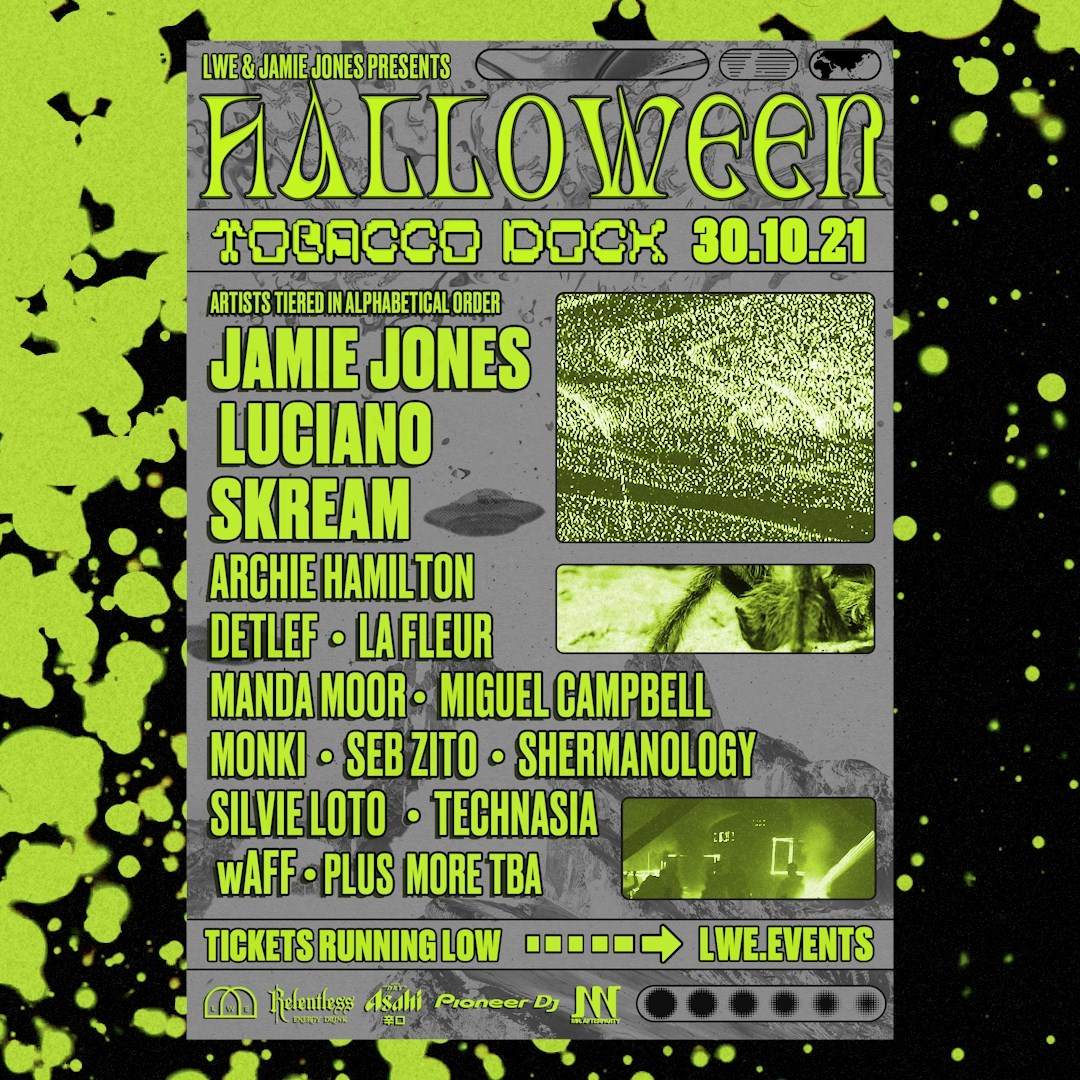 Jamie Jones & LWE presents Tobacco Dock Halloween at Tobacco Dock, London