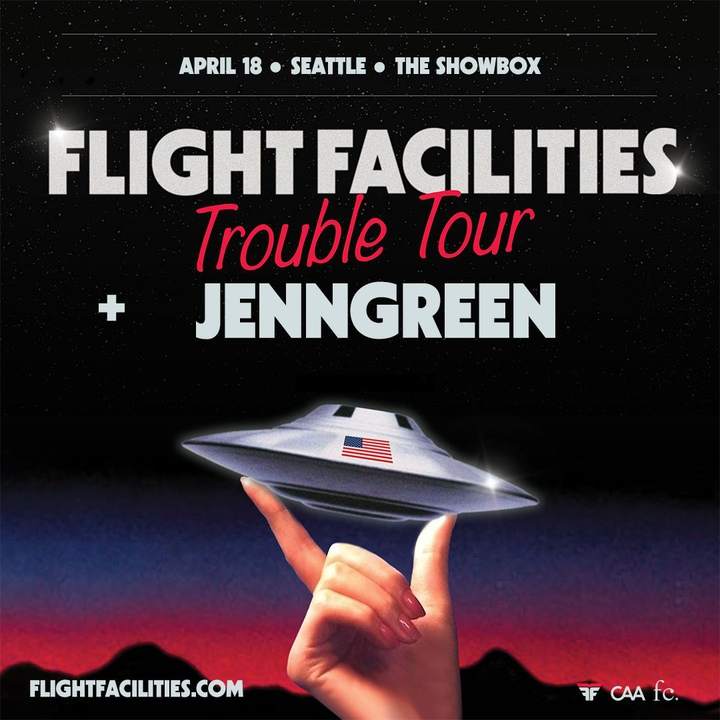 Trouble Tour: Flight Facilities (DJ SET) with JENNGREEN - Página frontal