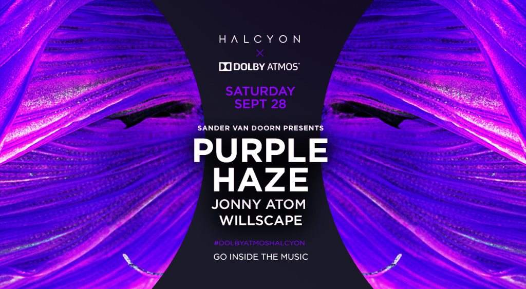 Sander Van Doorn presents Purple Haze X Dolby Atmos - フライヤー表