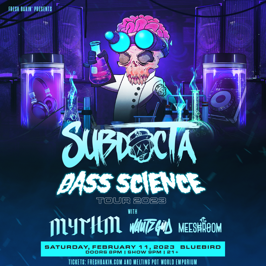 SubDocta: Bass Science Tour 2023 - Reno - フライヤー表