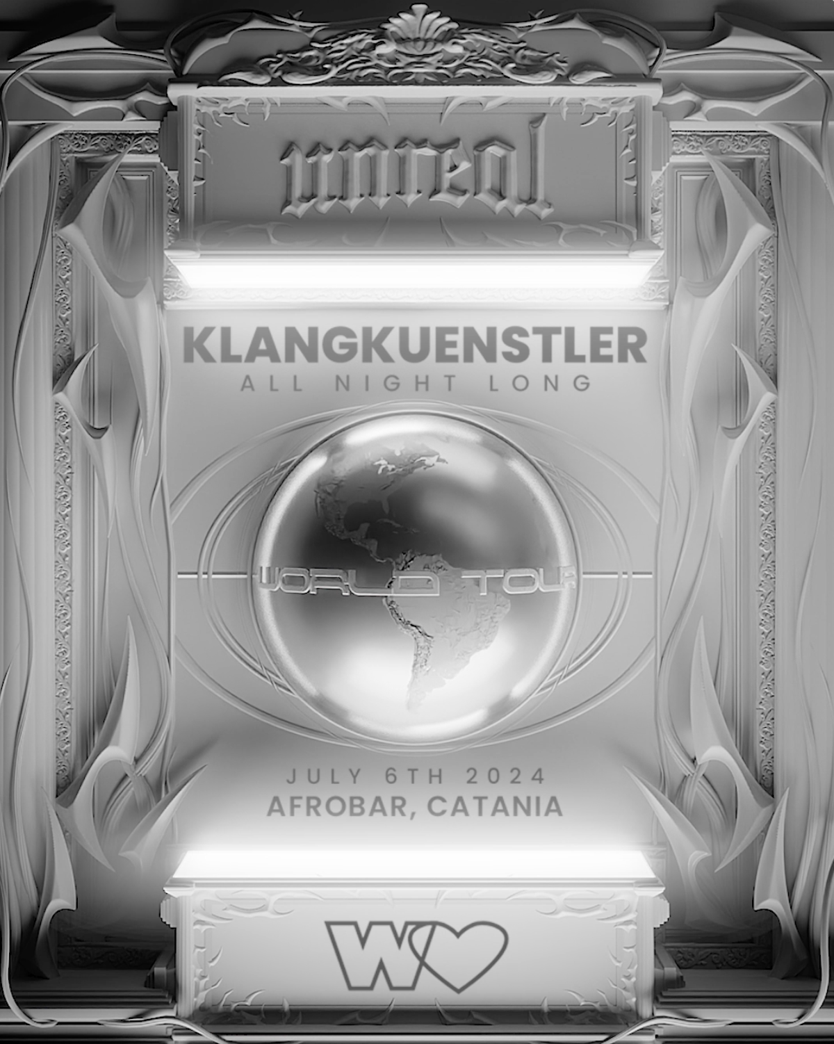 Unreal x KlangKuenstler ALL NIGHT LONG (World Tour) - Italy pres. by PHASE 2 - フライヤー表