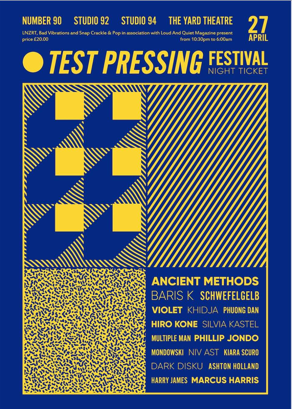 Test Pressing Festival at Studio 9294, London