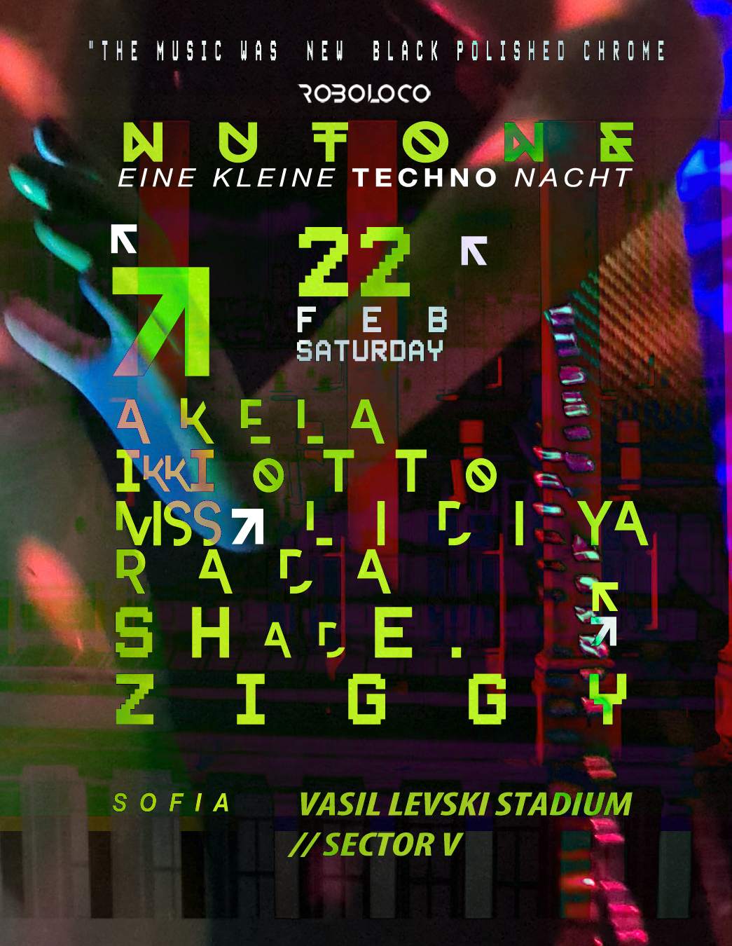 ROBOLOCO: NUTONE EINE KLEINE TECHNO NACHT: SAT 22 FEB 2025 at Nutone ...