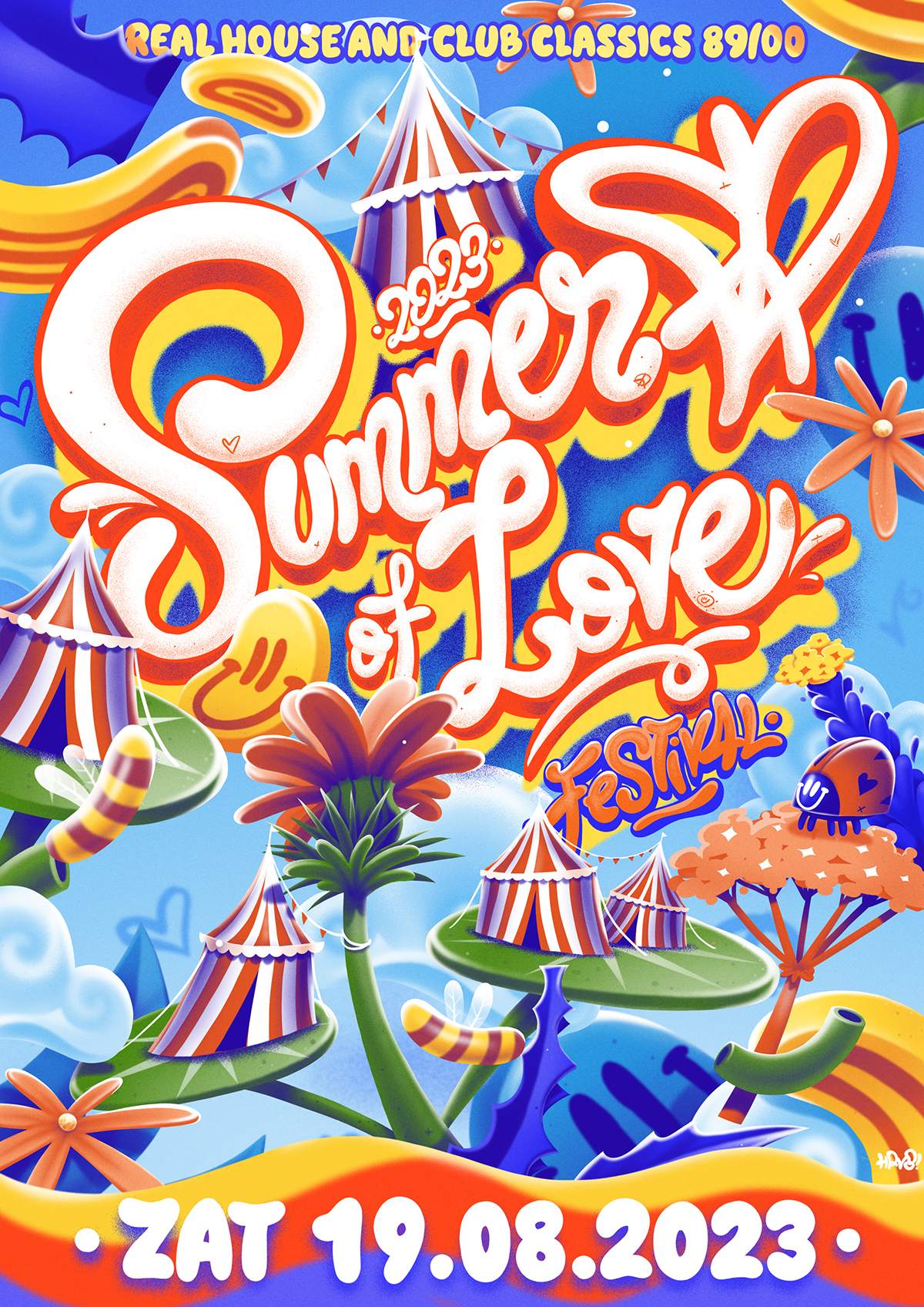 SOLD OUT - Summer Of Love - Thuishaven[terrein] - Real House & Club Classics 89/05 - フライヤー表