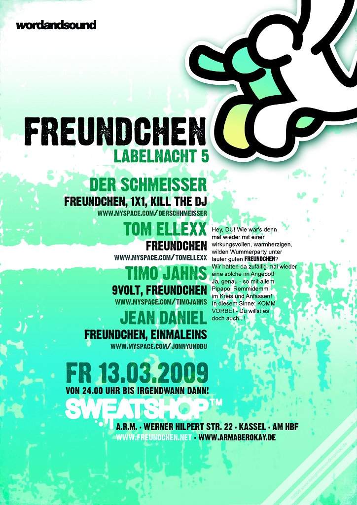 Freundchen Labelnacht 5 - フライヤー裏