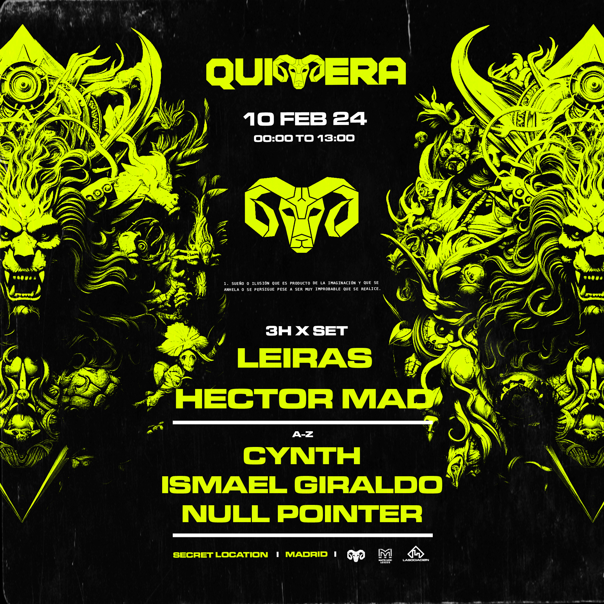 Quimera Project : Leiras, Hector MAD - フライヤー表