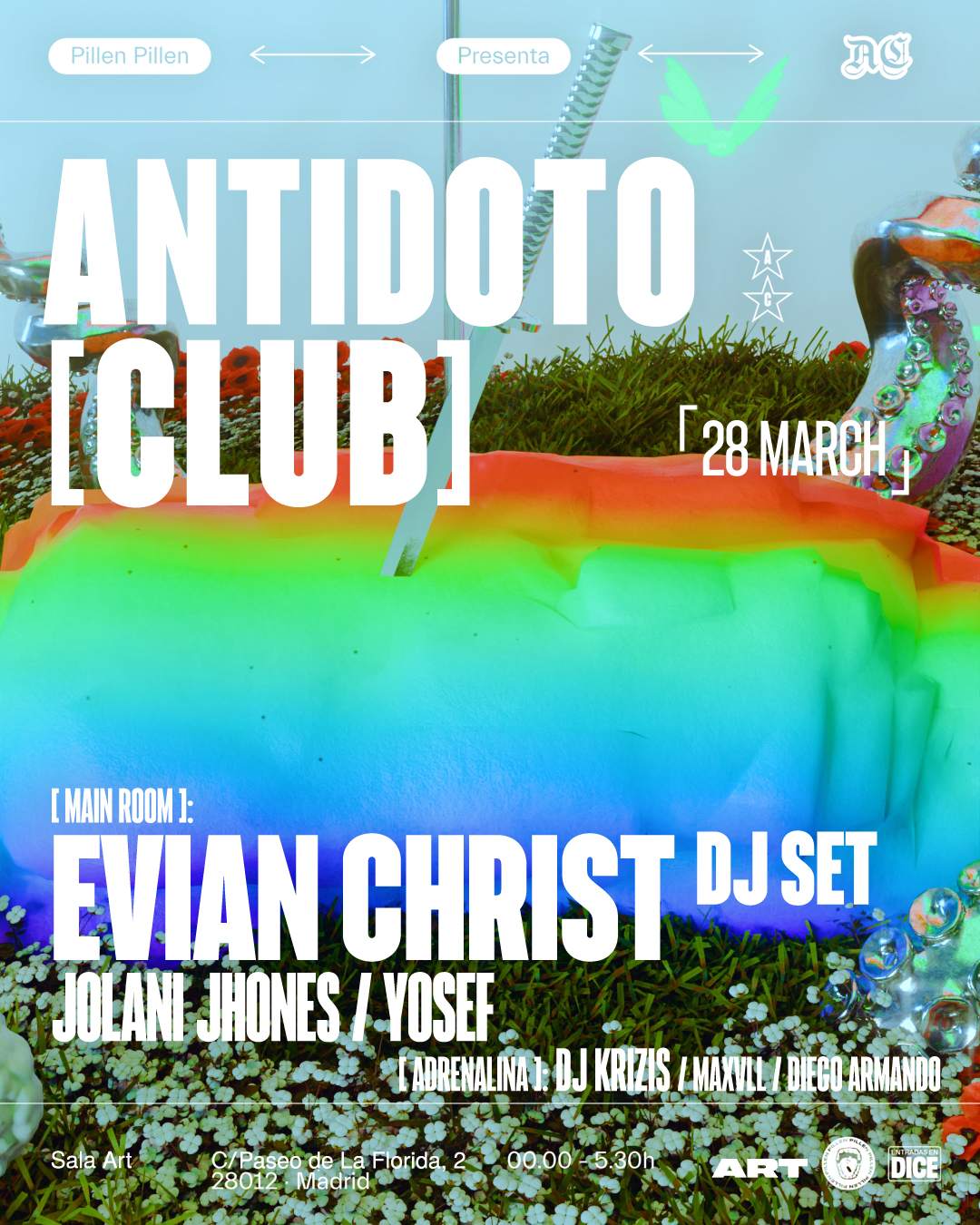 Antídoto Club: Evian Christ (Dj Set) - フライヤー表