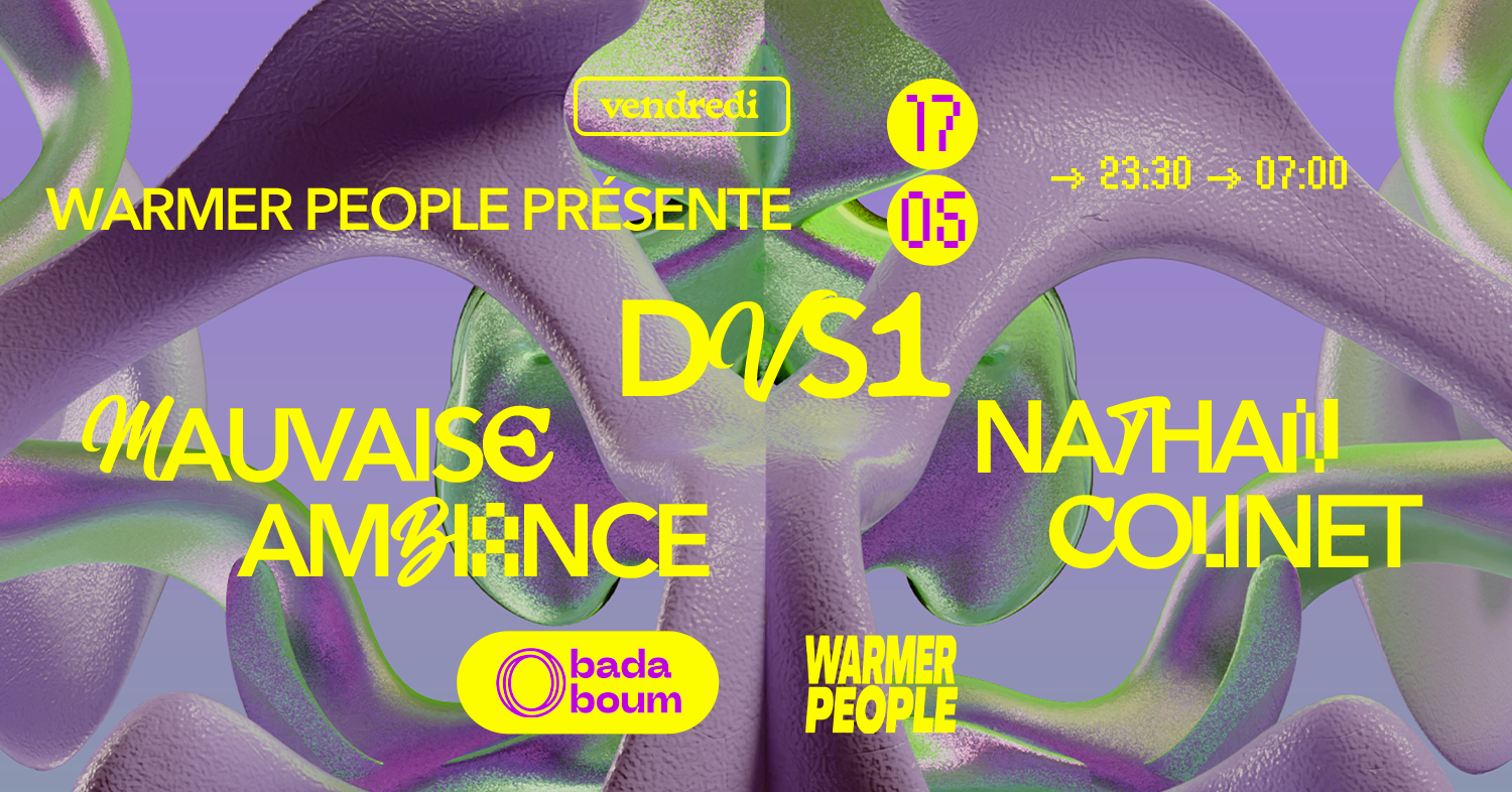 Club — Warmer People Présente DVS1 (+) Nathan Colinet (+) Mauvaise Ambiance - Página frontal