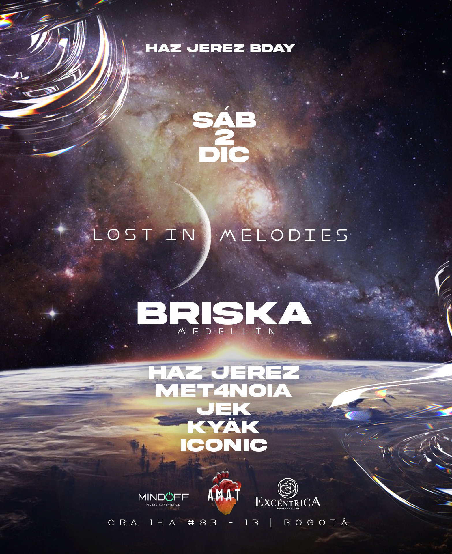 Mindoff Pres. Briska at Excentrica Rooftop Club, Bogotá