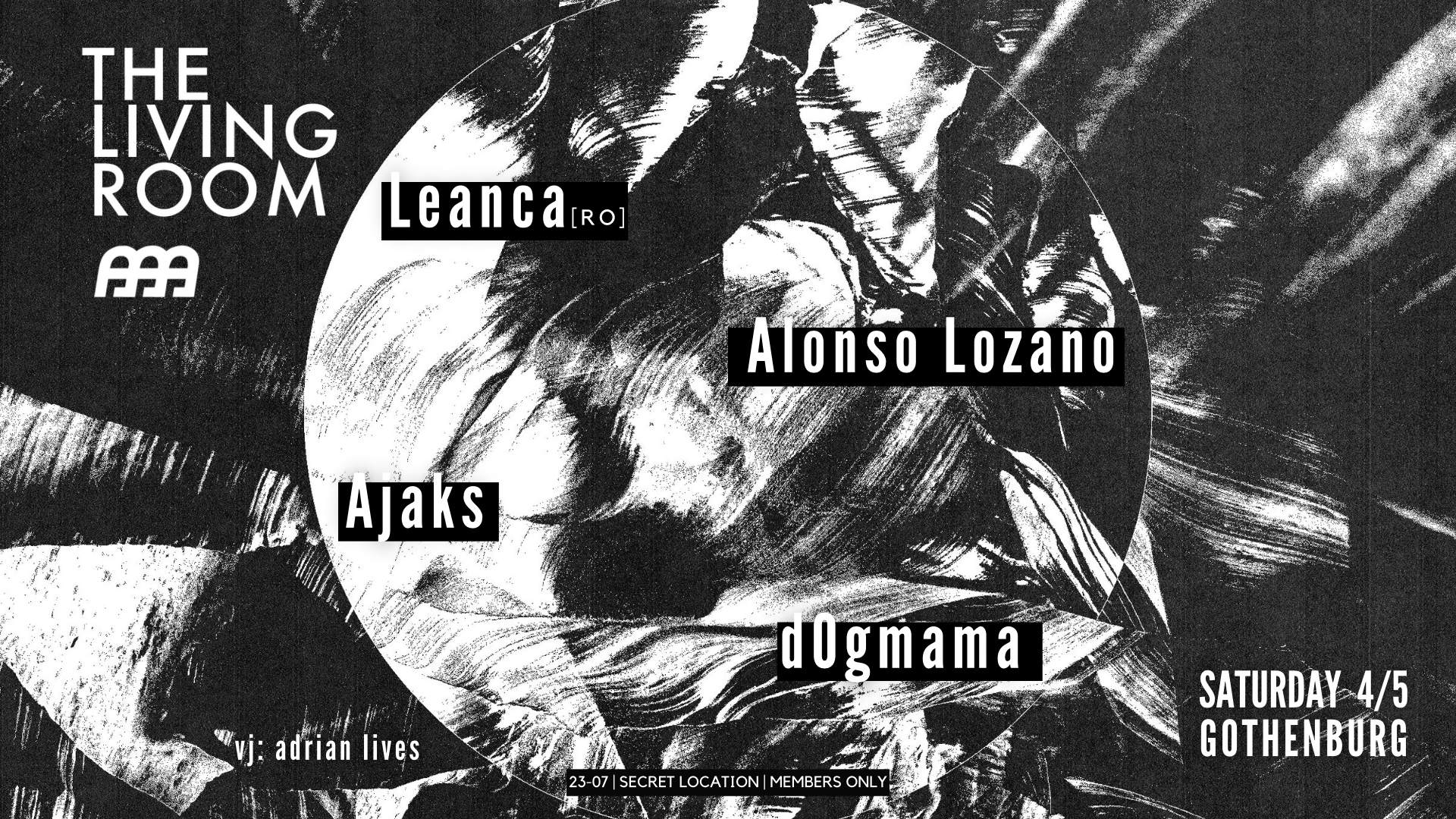 The Living Room with Leanca [RO], Alonso Lozano, Ajaks & d0gmama - Página frontal
