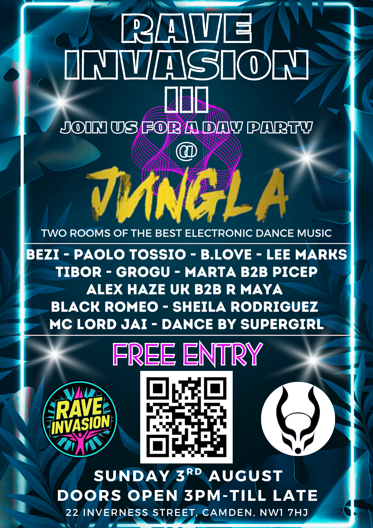 Rave Invasion 3 at Jungla London, London