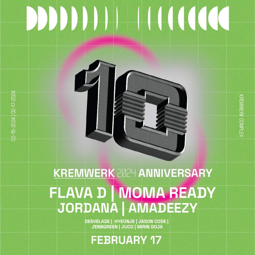 Kremwerk 10 Year Anniversary - SATURDAY - Página frontal