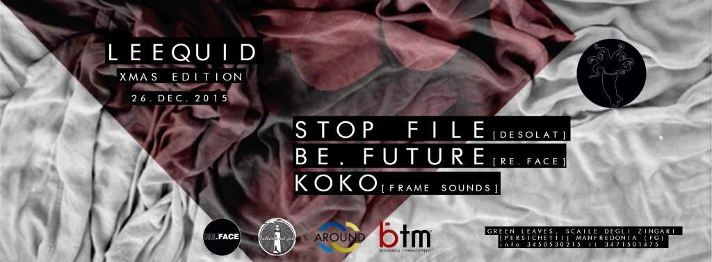 Leequid Pres. Xmas Edition W| Stop File, BE.Future & Koko - Página frontal