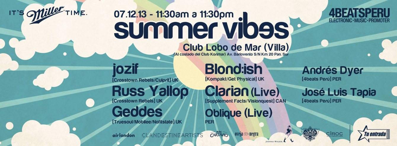 Summer Vibes with Jozif, Blond:ish and Clarian - live - Página frontal