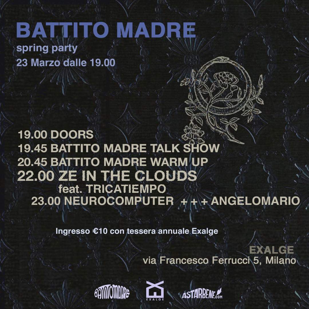 Battito Madre Spring Party / Ze in the Clouds feat. Tricatiempo - フライヤー裏