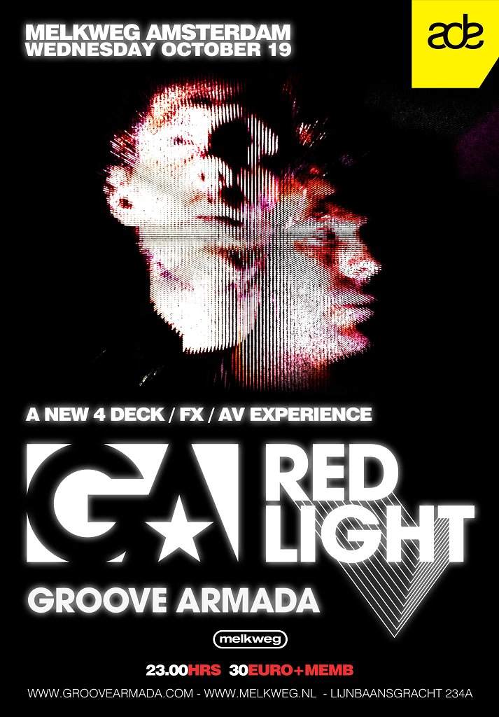 ADE - Groove Armada presents Red Light - A New 4 Deck / Fx / Av Experience - Página frontal
