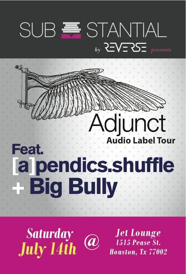 Sub_stantial by Reverse / Adjunct Audio Label Tour - フライヤー表