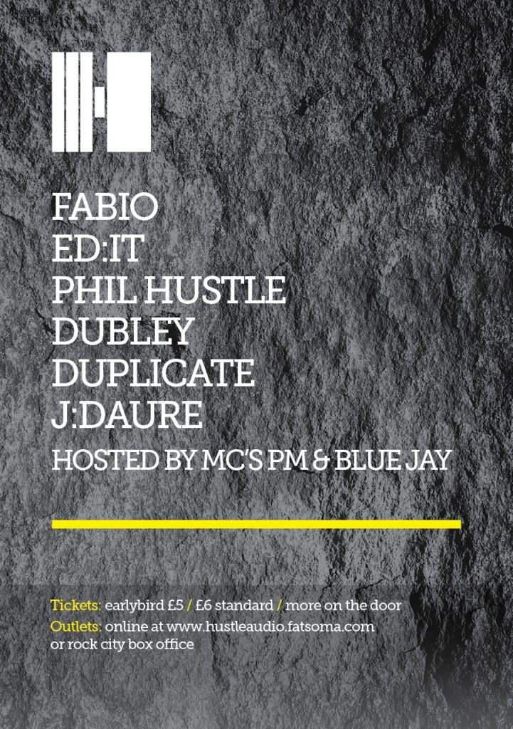 Hustle Audio presents Fabio - フライヤー裏