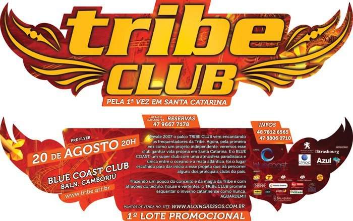 Tribe Club - Página frontal