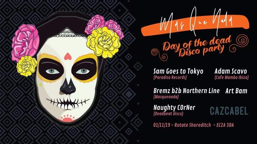 Mas Que Nada - Day of the Dead Party - フライヤー表