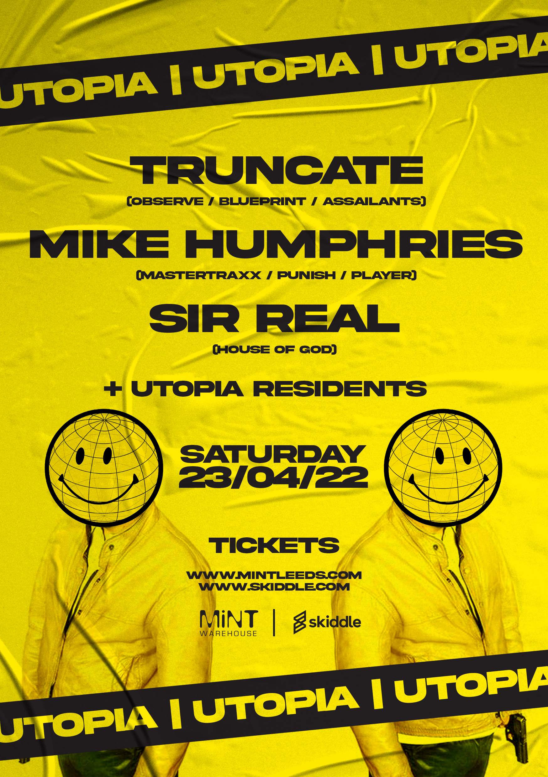 Utopia Presents: Truncate, Mike Humphries, Sir Real - Página frontal