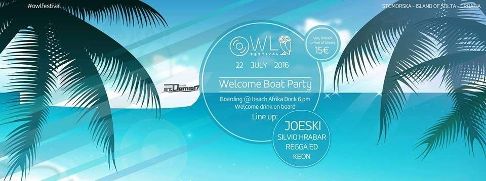 OWL Festival Welcome Boat Party with Joeski - フライヤー表