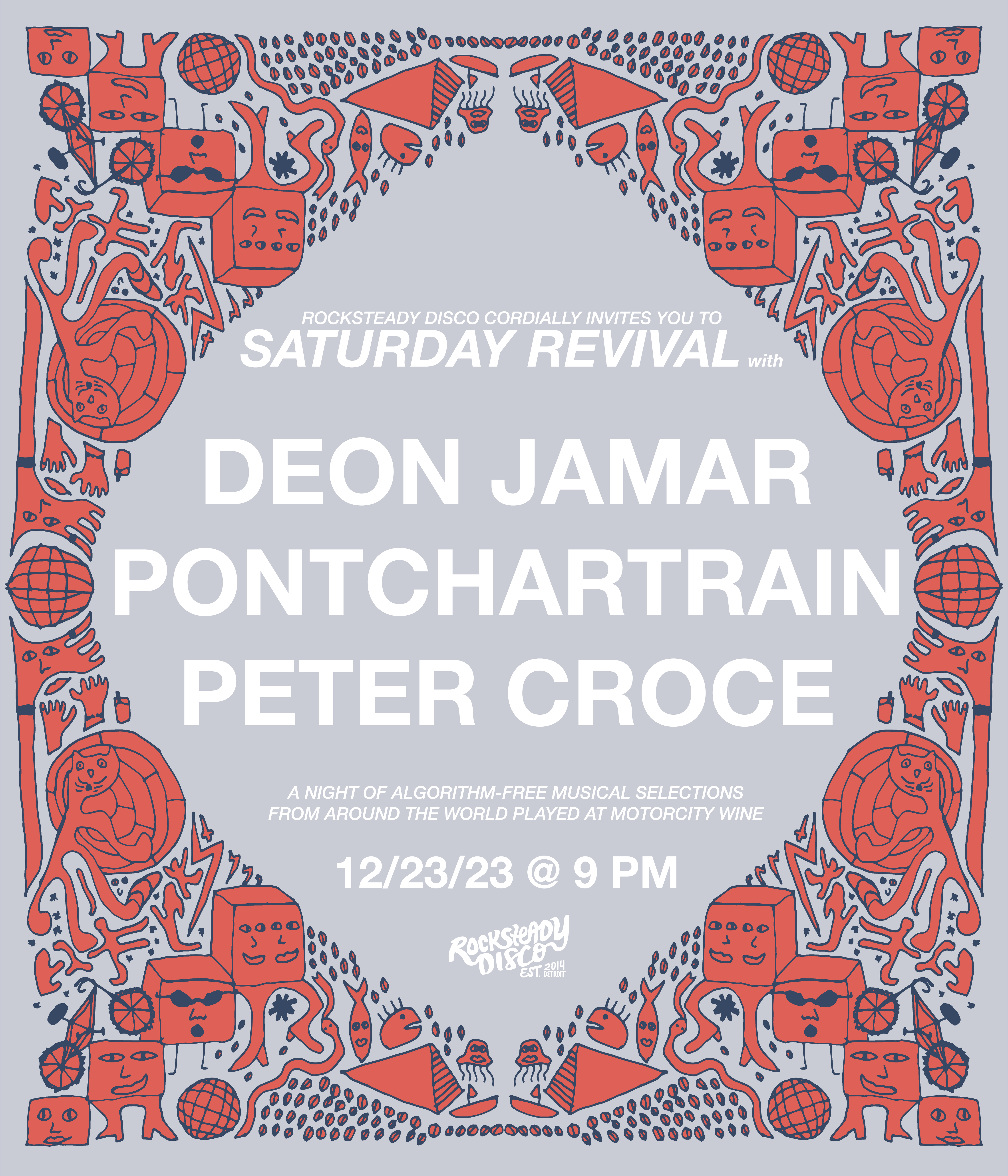 Saturday Revival with Deon Jamar, Pontchartrain, & Peter Croce - フライヤー表