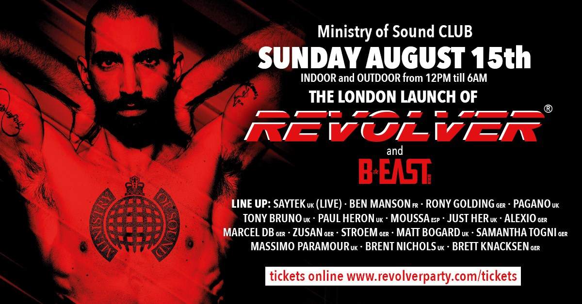 Revolver and B:East - London Launch - Day / Night - フライヤー表