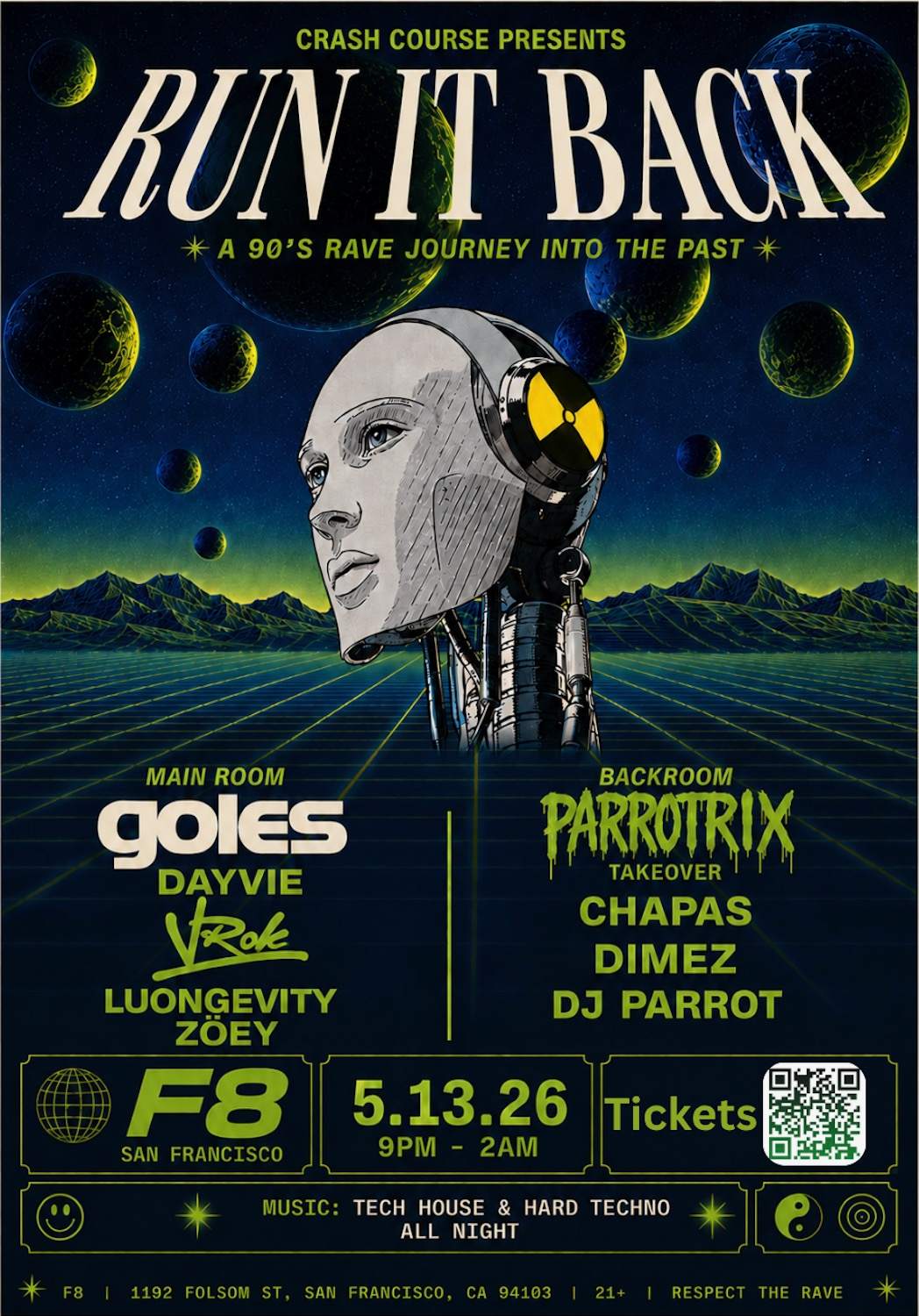 Run It Back presents A 90's Rave Journey into The Past at F8 1192