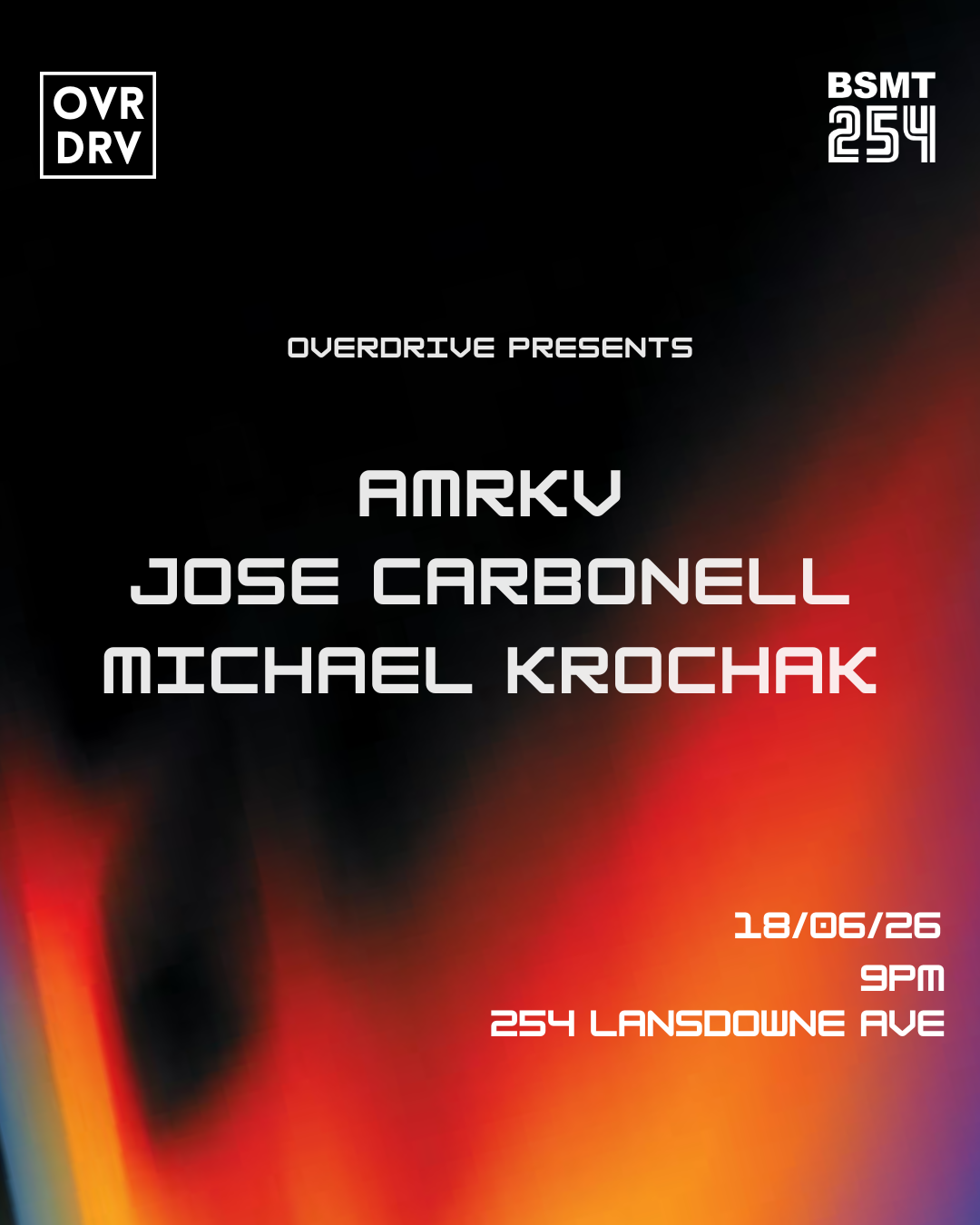 OVERDRIVE XI at Bsmt 254, Toronto · Tickets