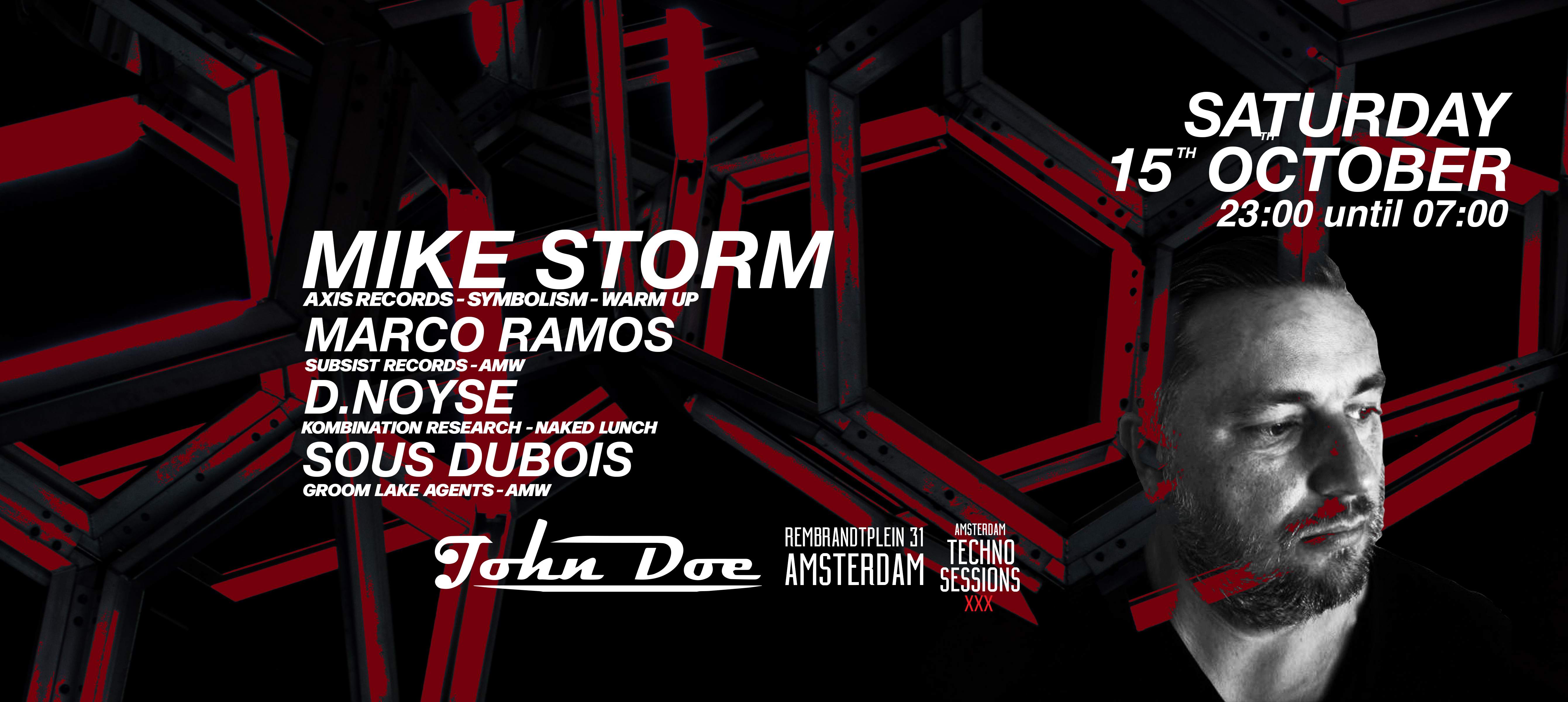 Amsterdam Techno Sessions with Mike Storm (Axis Records - Symbolism - Warm Up) - LIVE - Página trasera