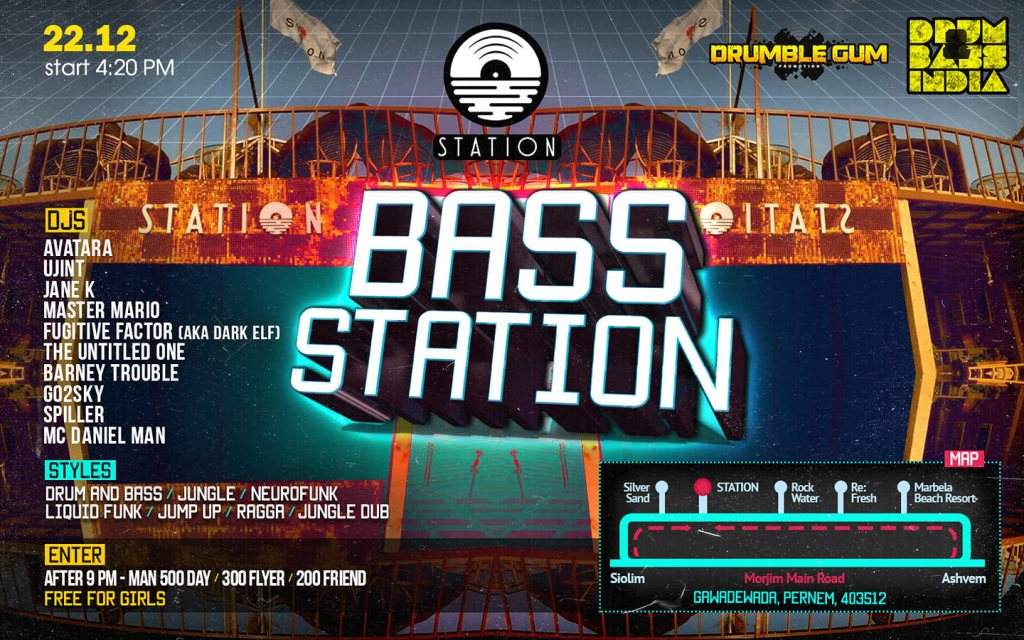 Bass Station - フライヤー表