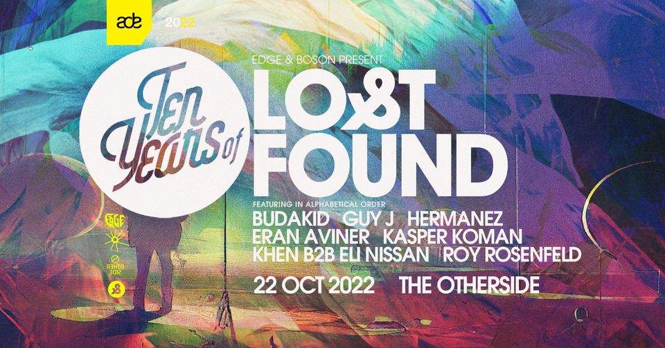 10 Years Lost & Found / Guy J at ADE 2022 - フライヤー表