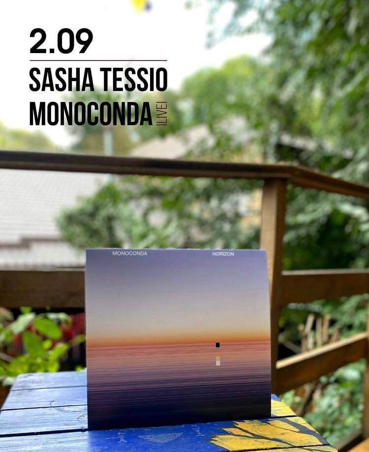 Sasha Tessio, Monoconda live - フライヤー裏