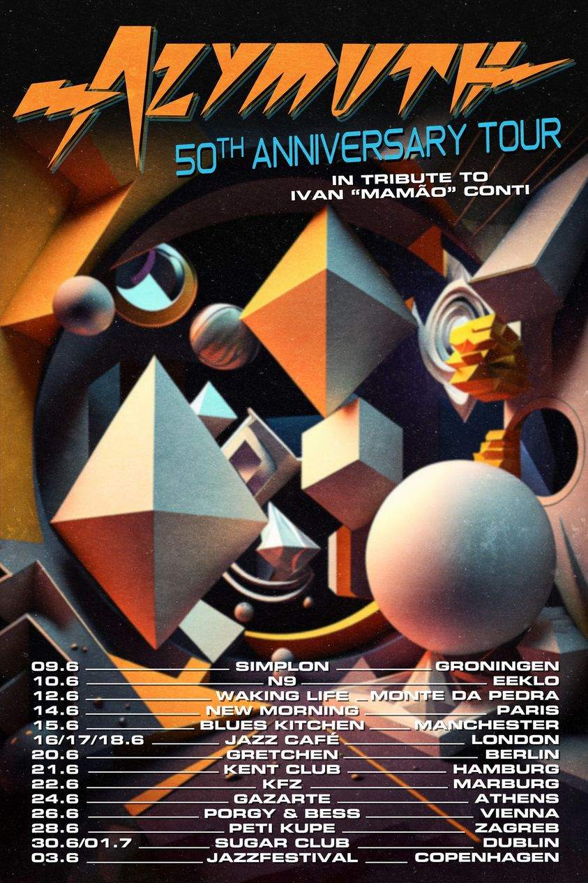 Azymuth - 50th Anniversary Tour// In Tribute to Ivan 'Mamão' Conti * live - フライヤー裏