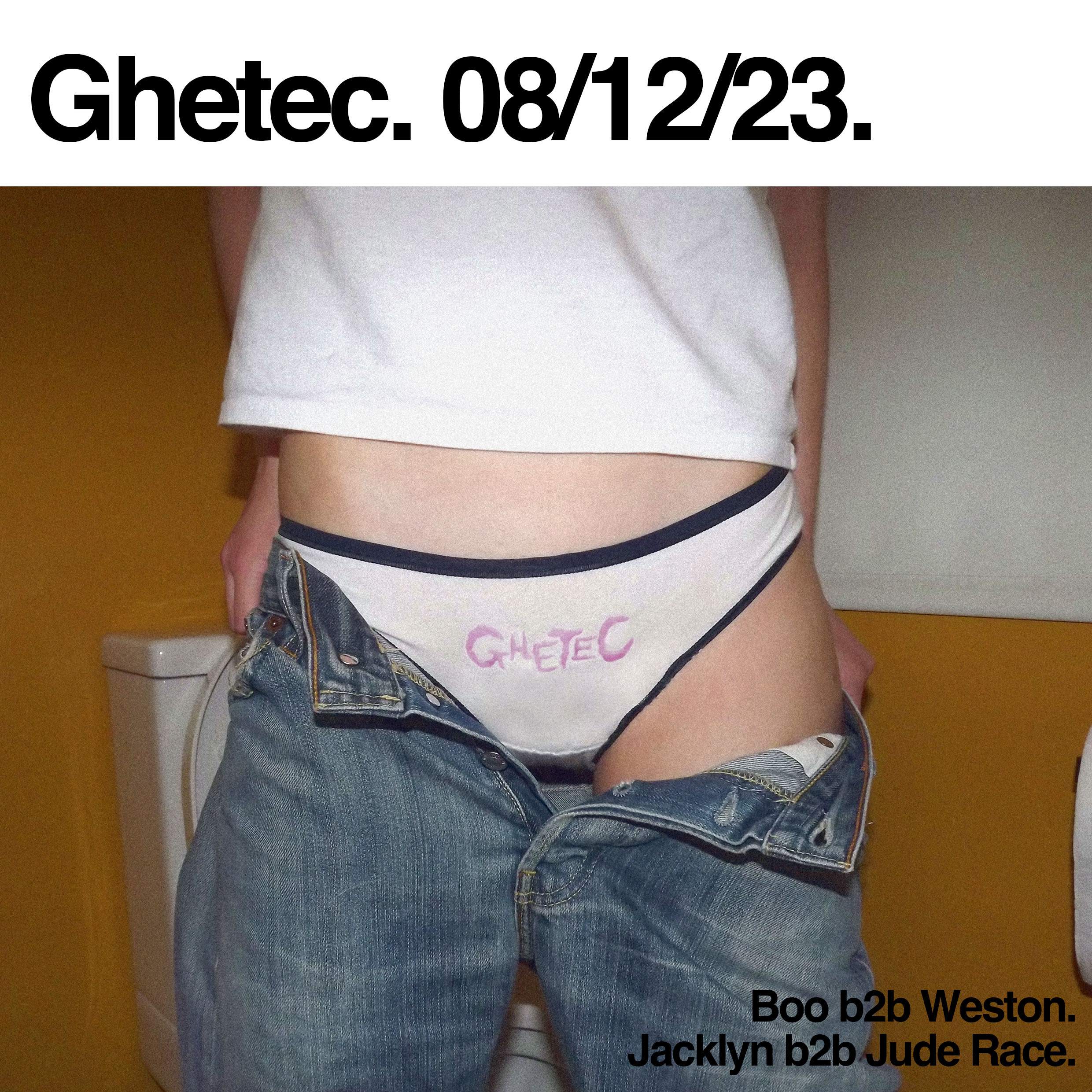 Ghetec presents Emotional Body Music: Boo b2b Weston & Jacklyn b2b Jude Race   - フライヤー表