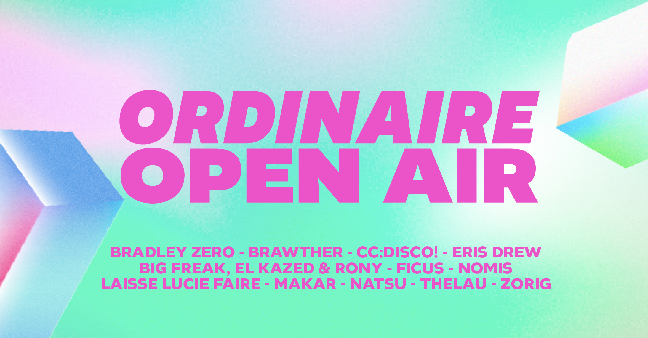 Ordinaire Open Air 2024 - フライヤー表