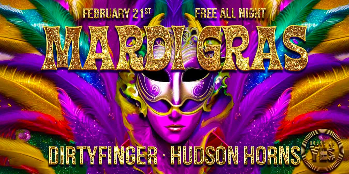 Dirtyfinger, Hudson Horns - MARDI GRAS - フライヤー裏